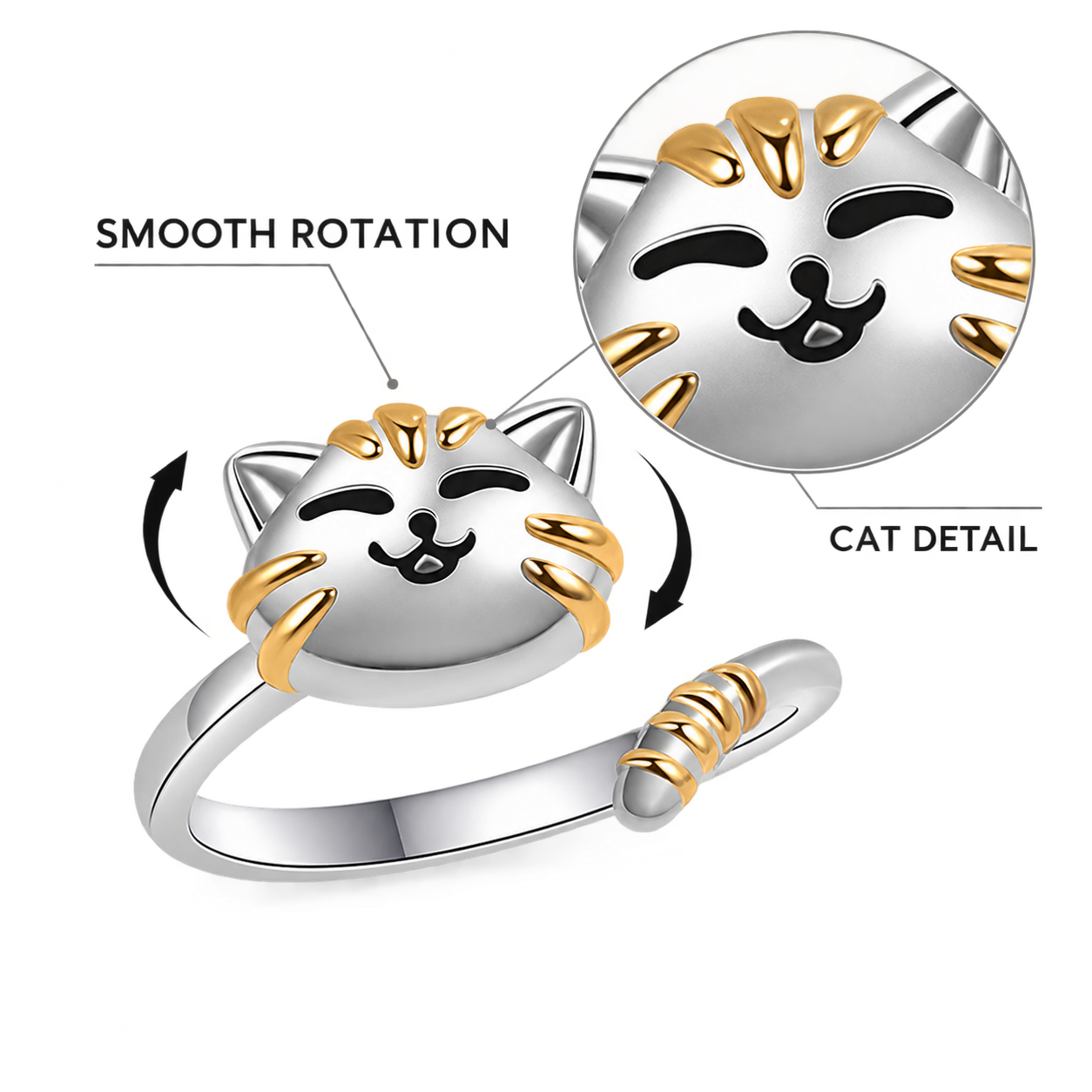 silver-cat-face-spinner-ring