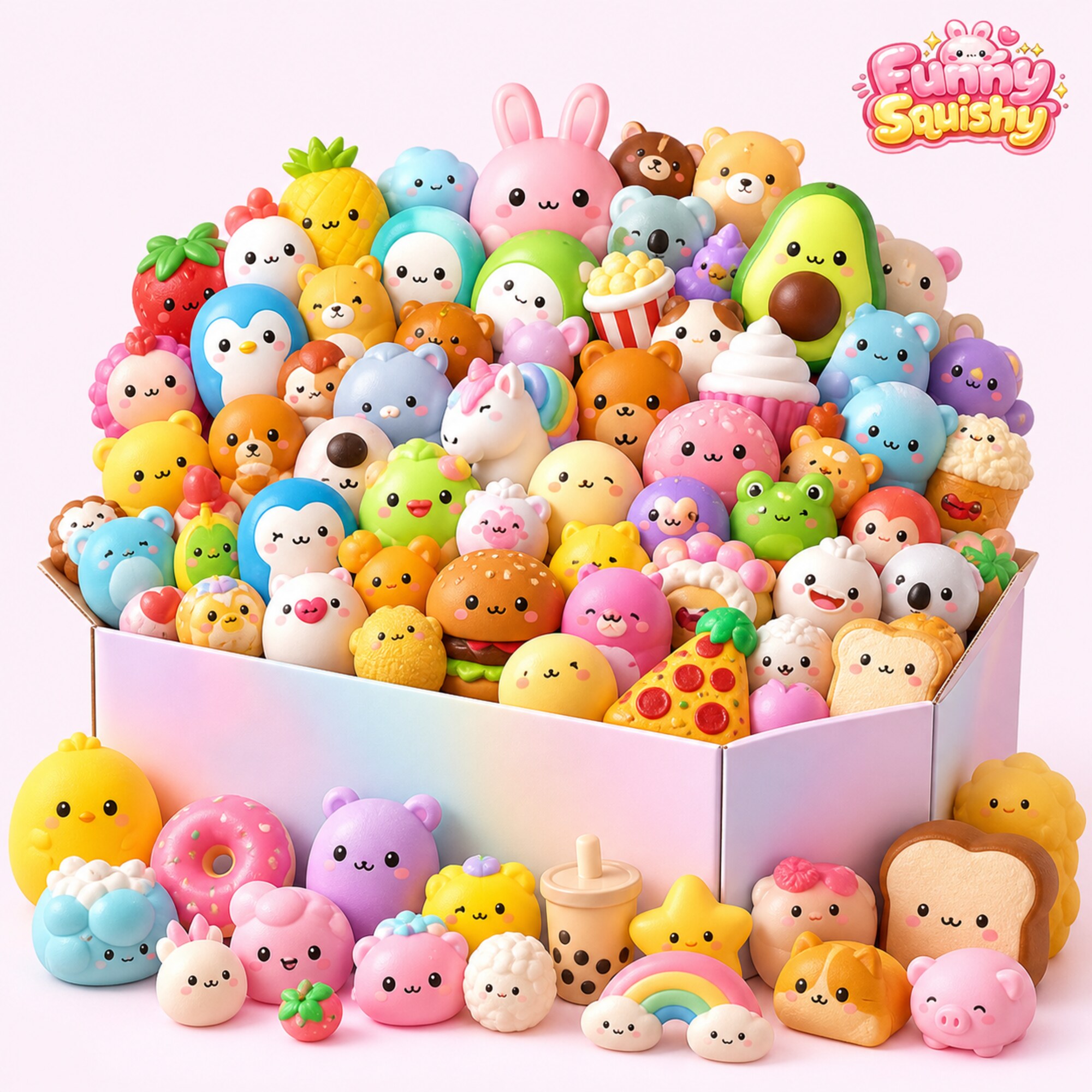 Squishy Royale Mystery Box – 40+ Piece Collection