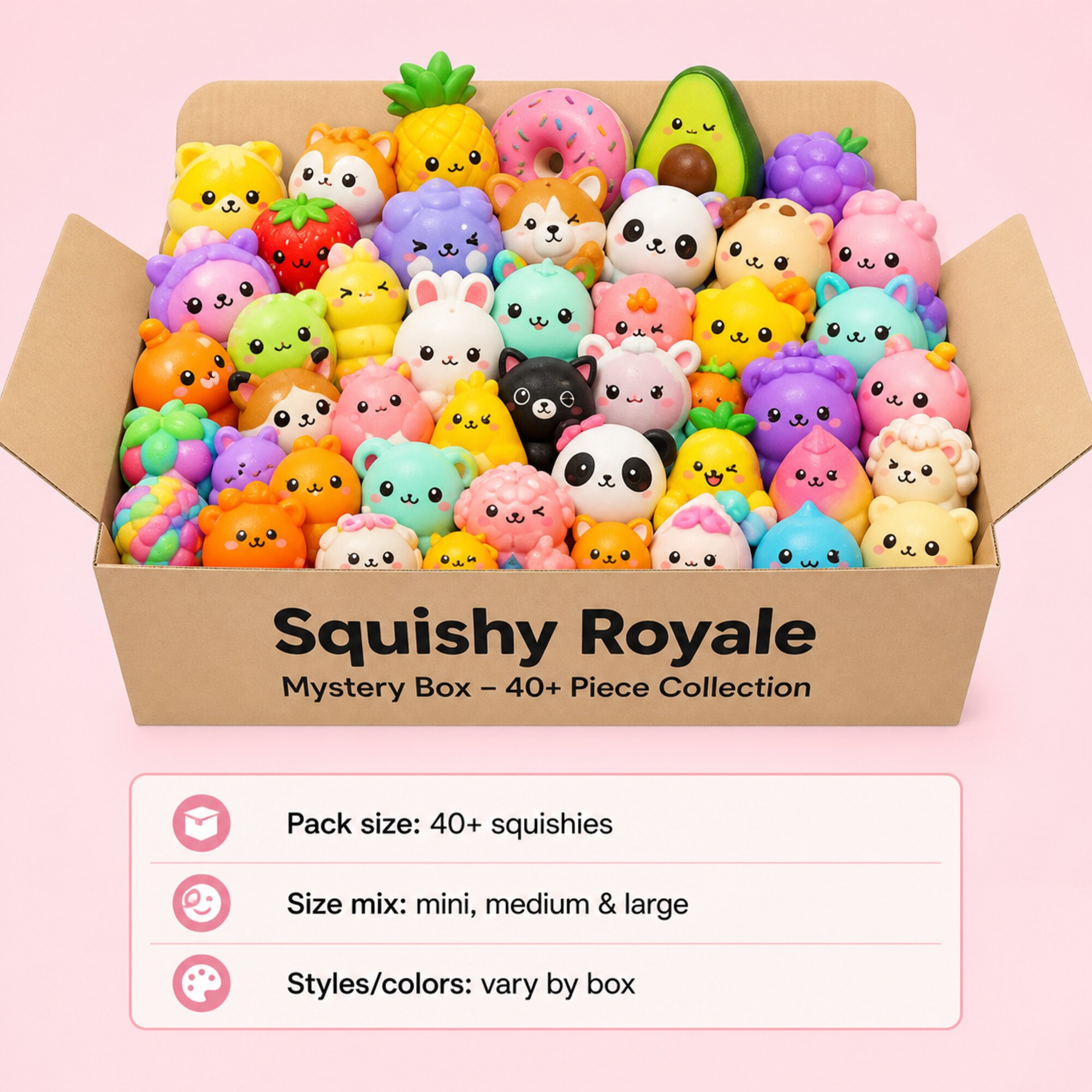 Squishy Royale Mystery Box – 40+ Piece Collection (Foto 7)