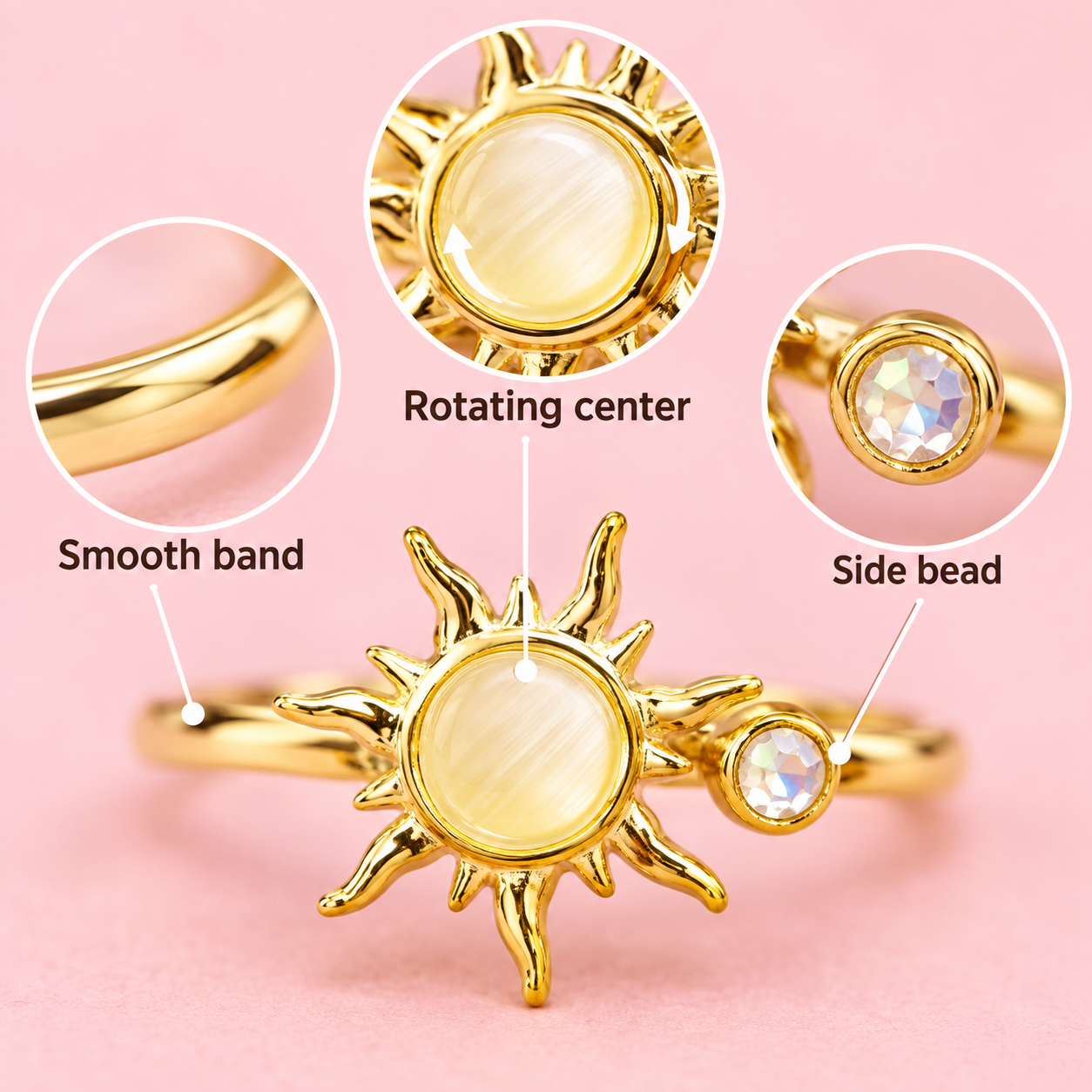 Sunburst Spinner Ring（写真3枚目）