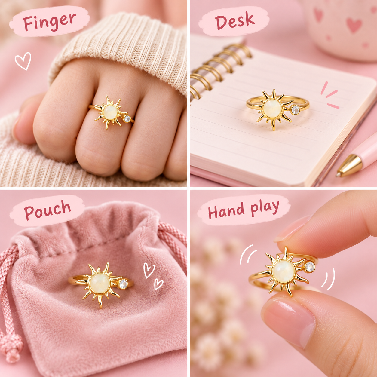 Sunburst Spinner Ring（写真4枚目）