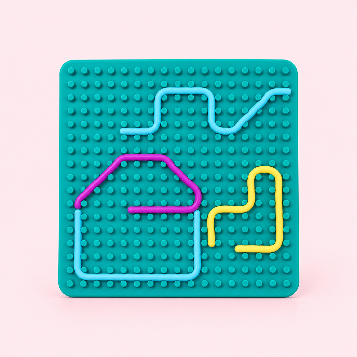 Teal Sensory Activity Board