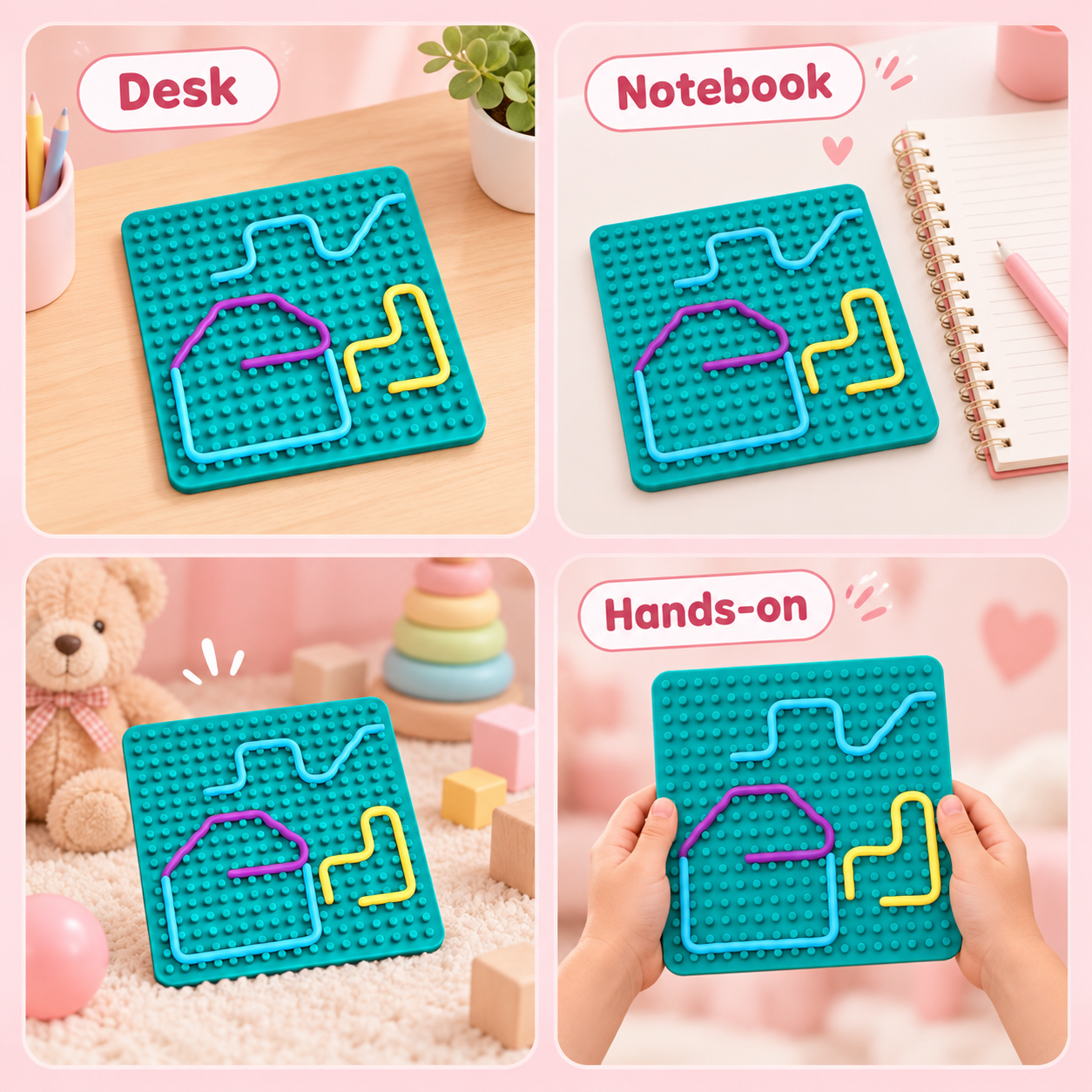 Teal Sensory Activity Board（写真5枚目）