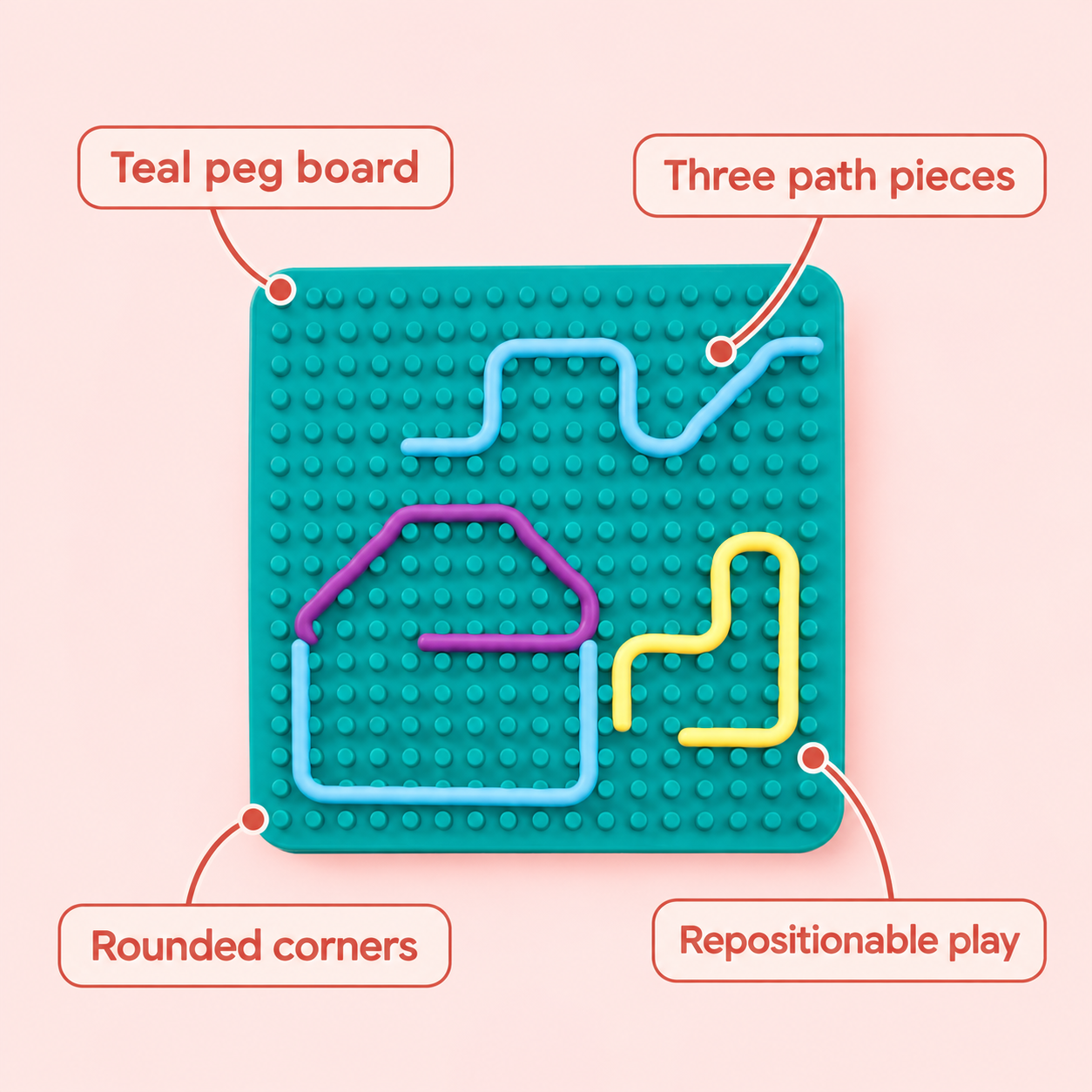 Teal Sensory Activity Board（写真6枚目）