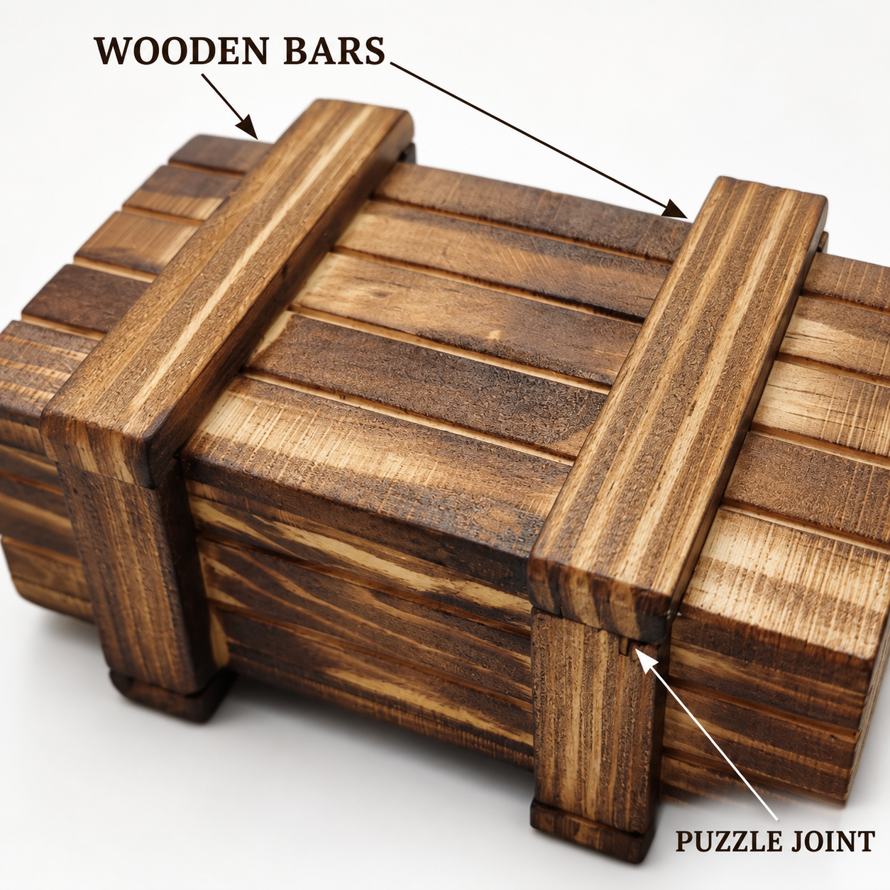 Wooden Cross-Lock Puzzle｜低反発スクイーズ・ストレス解消おもちゃ