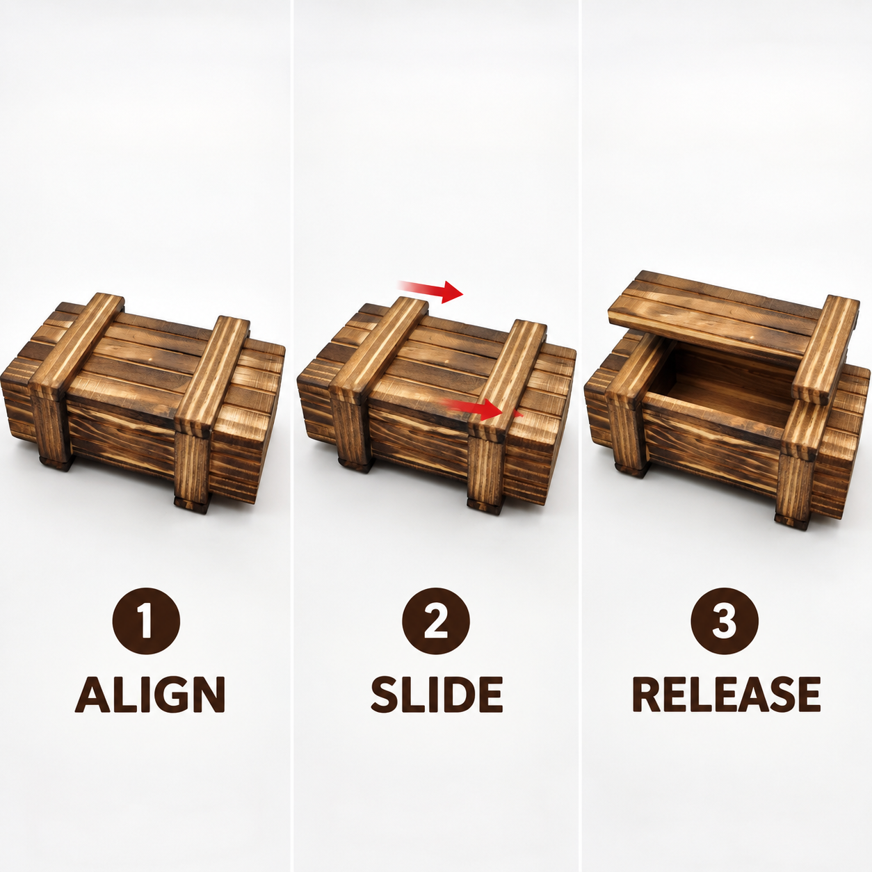 Wooden Cross-Lock Puzzle (foto 4)