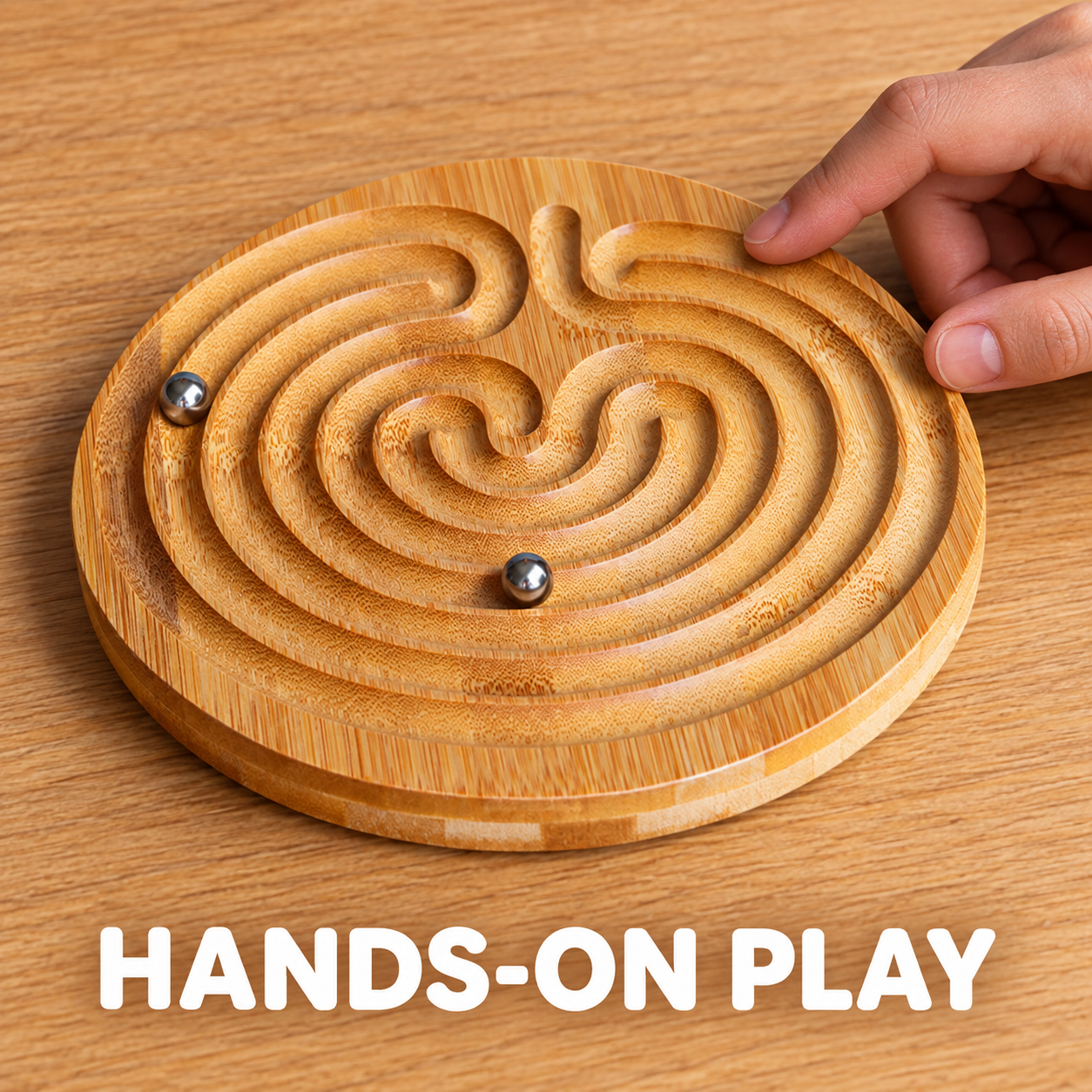 Wooden Rolling Maze BoardphotoSuffix