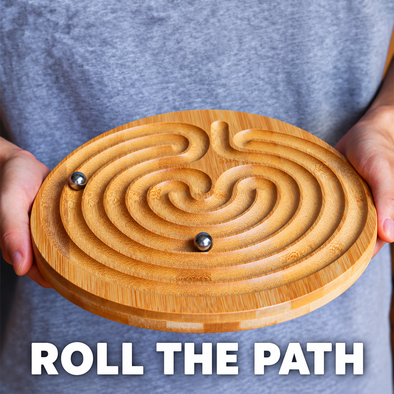 Wooden Rolling Maze BoardphotoSuffix