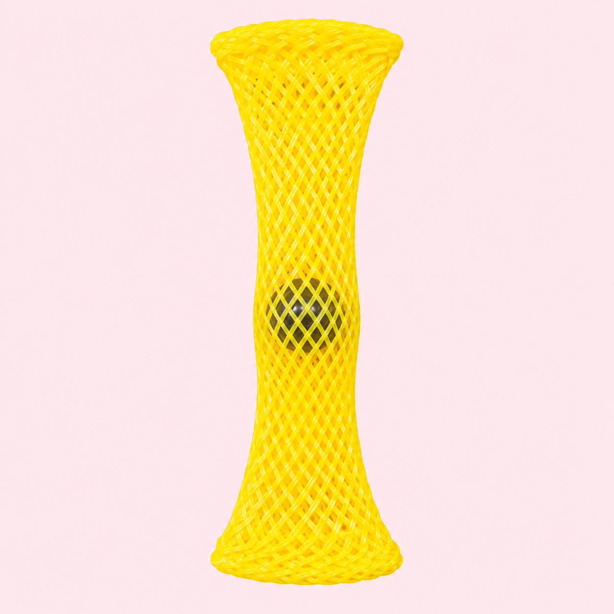 YELLOW MESH MARBLE FIDGET TOY รูปภาพ
