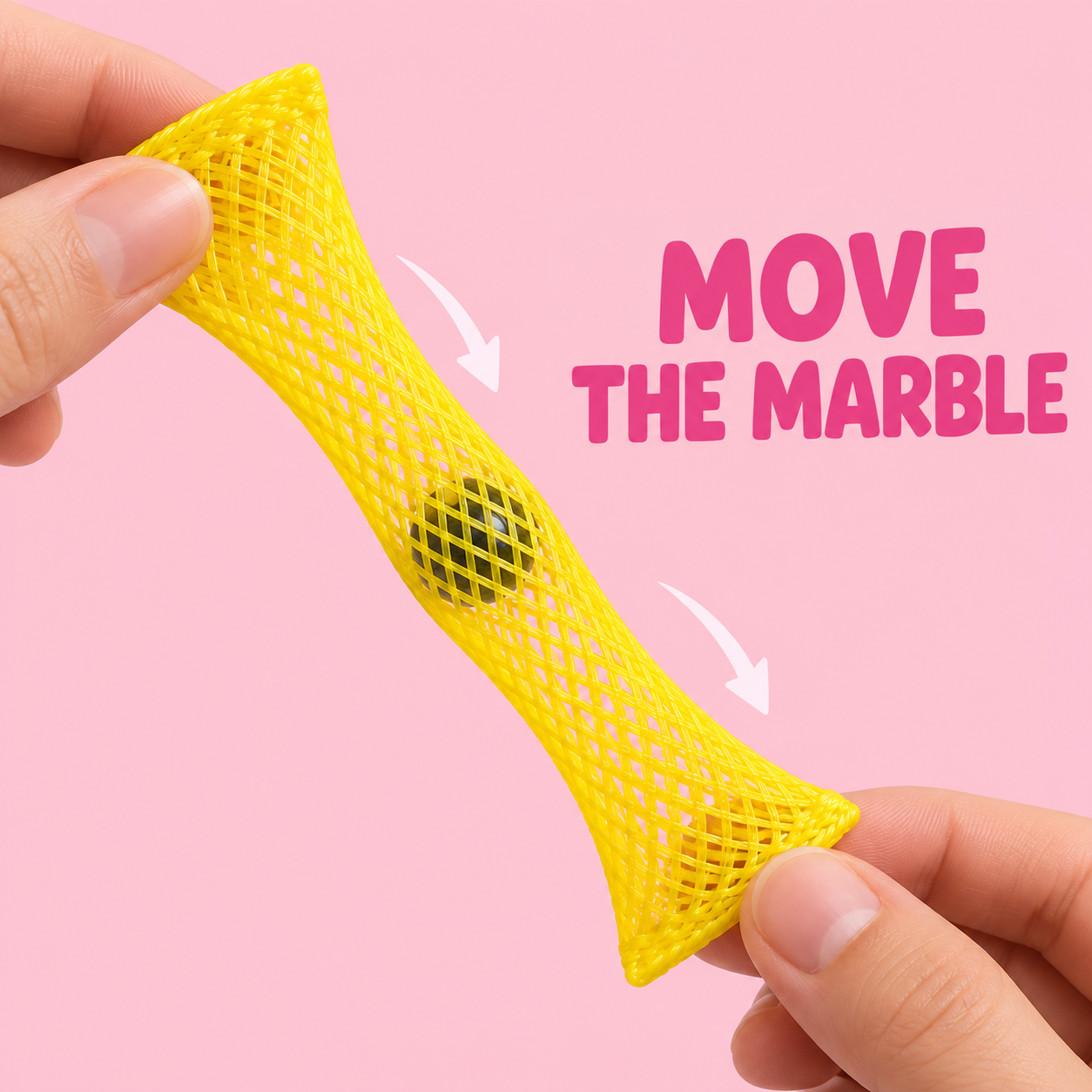 Yellow Mesh Marble Fidget ToyphotoSuffix